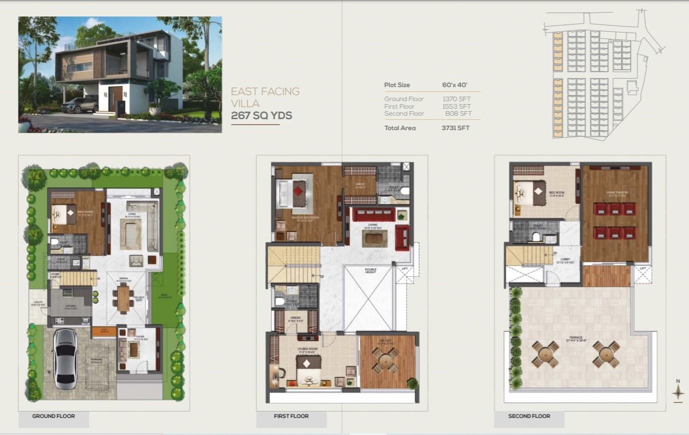 Floor Plan Empire Insignia east facing